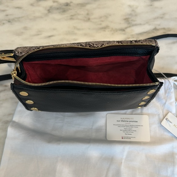Hammitt Black and Gold Snakeskin Crossbody Bag - Picture 11 of 16